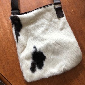 Awesome faux fur cross body bag
